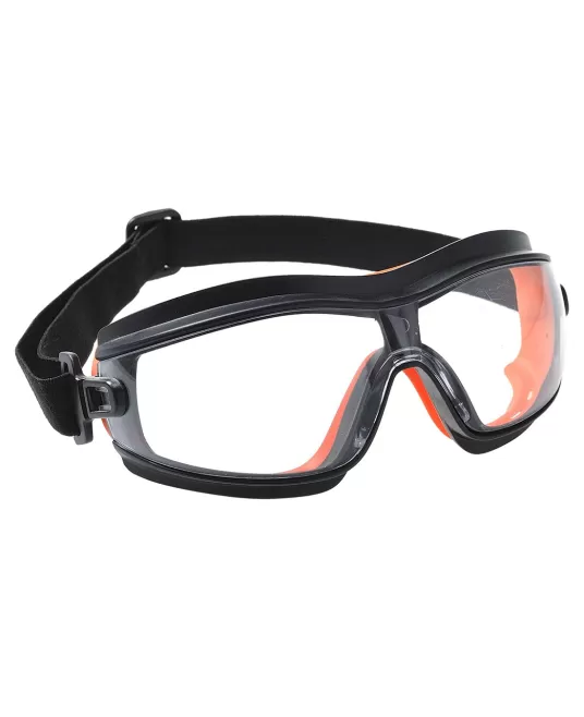 Ochelari de protectie EN166, prindere cu elastic, spuma detasabila [PW26] Transparent