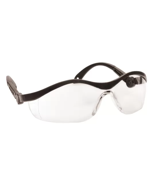 Ochelari de protectie EN166, unghi reglabil, snur inclus, 29gr [PW35] Transparent