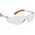 Ochelari de protectie EN166, protectie laterala, usori, snur inclus, 24gr [PW38] Transparent si Portocaliu
