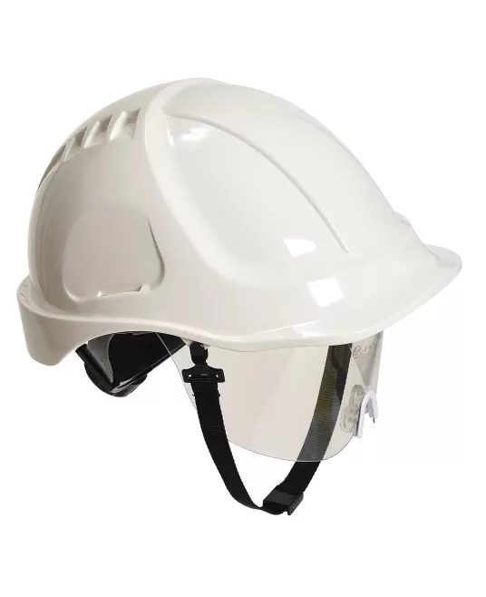 Casca de protectie cu vizor, Alb Casca de protectie cu vizor, Alb