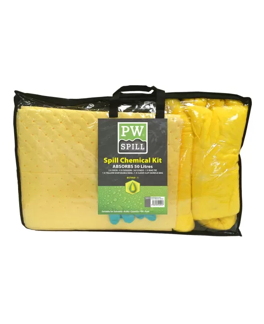 Kit de absorbtie substante chimice PW 50l, 3 buc, Galben