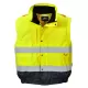 Jacheta vatuita reflectorizanta, 2 in 1, inalta vizibilitate, impermeabila [C468] Galben