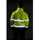 Jacheta de protectie reflectorizanta vatuita, 3 in 1, fosforescenta [G465] Galben si bleumarin