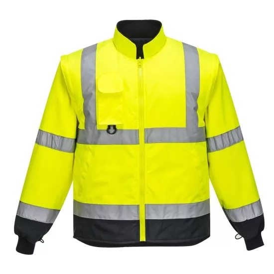 Jacheta HiVis 7 in 1 Portwest, galben bleumarin Jacheta HiVis 7 in 1 Portwest, galben bleumarin