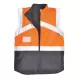 Jacheta de protectie reflectorizanta cu 2 fete, poate fi purtata si ca vesta, Portocaliu si bleumarin Jacheta de protectie reflectorizanta cu 2 fete, poate fi purtata si ca vesta, Portocaliu si bleumarin