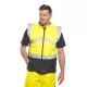Jacheta de protectie reflectorizanta cu 2 fete, poate fi purtata si ca vesta, Portocaliu si bleumarin Jacheta de protectie reflectorizanta cu 2 fete, poate fi purtata si ca vesta, Portocaliu si bleumarin