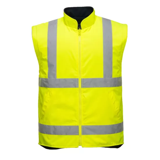 Jacheta vatuita reflectorizanta, 5 in 1, inalta vizibilitate, Rosu si bleumarin Jacheta vatuita reflectorizanta, 5 in 1, inalta vizibilitate, Rosu si bleumarin