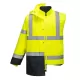 Jacheta vatuita reflectorizanta, 5 in 1, inalta vizibilitate, Galben si negru Jacheta vatuita reflectorizanta, 5 in 1, inalta vizibilitate, Galben si negru