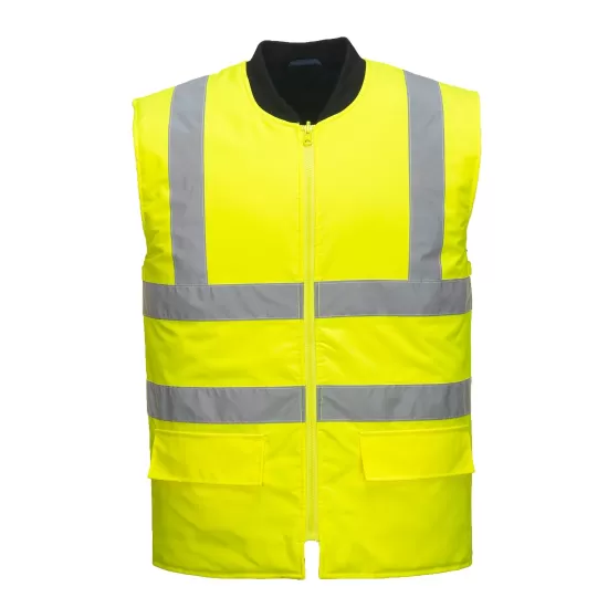 Jacheta vatuita reflectorizanta, 5 in 1, inalta vizibilitate, Galben Jacheta vatuita reflectorizanta, 5 in 1, inalta vizibilitate, Galben
