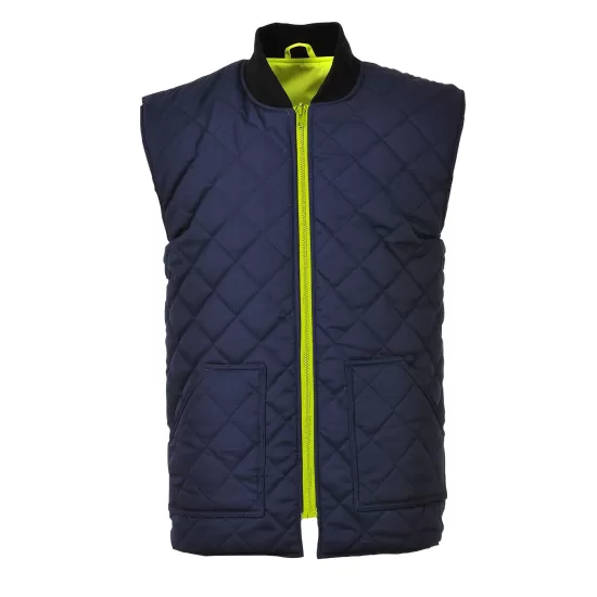 Jacheta vatuita reflectorizanta, 4 in 1, inalta vizibilitate, impermeabila, Galben si bleumarin Jacheta vatuita reflectorizanta, 4 in 1, inalta vizibilitate, impermeabila, Galben si bleumarin