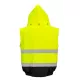 Jacheta vatuita reflectorizanta, 3 in 1, impermeabila, inalta vizibilitate [C465] Galben si negru