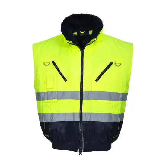 Jacheta inalta vizibilitate 3 in 1, Galben negru Jacheta inalta vizibilitate 3 in 1, Galben negru