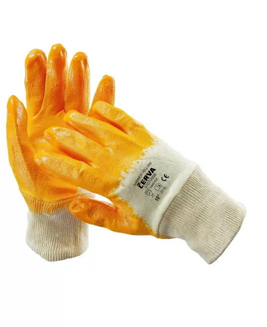 HARRIER YELLOW Manusi de protectie imersate in nitril 