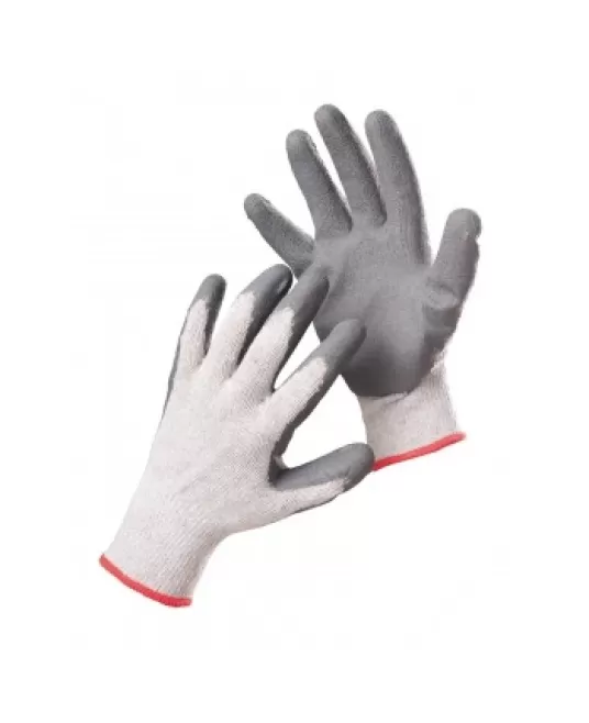 Manusi de protectie  imersate in nitril, gri-alb