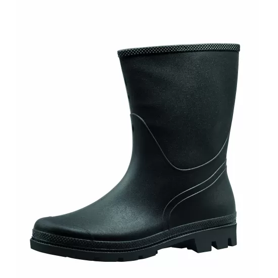 Cizme de lucru scurte, fara bombeu, PVC, culoare neagra Cizme de lucru scurte, fara bombeu, PVC, culoare neagra
