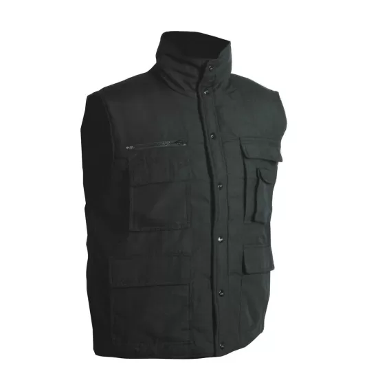Vesta vatuita, tercot, 135g/mp, negru Vesta vatuita, tercot, 135g/mp, negru