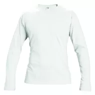 Tricou cu maneca lunga, bumbac, alb