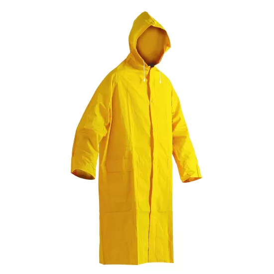 Pelerina lunga de ploaie, PVC, galben Pelerina lunga de ploaie, PVC, galben
