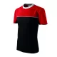 Tricou unisex Malfini Colormix 109, bumbac 200g/m2, Negru-Rosu