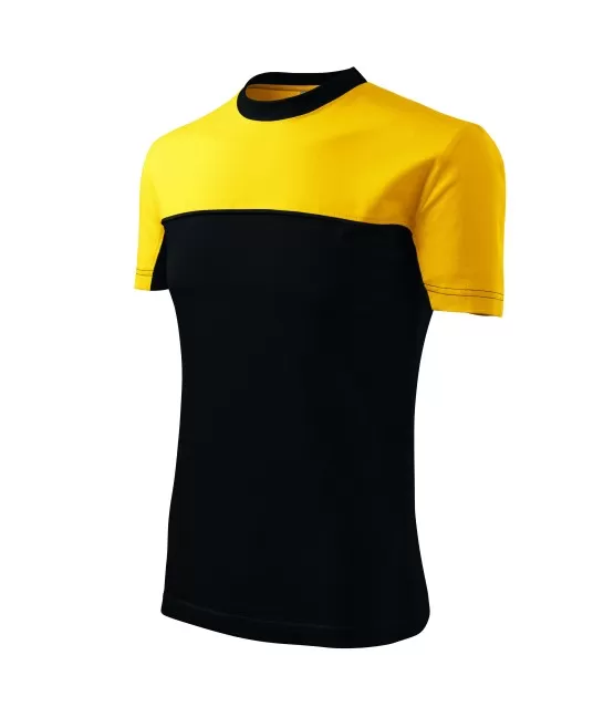 Tricou unisex Malfini Colormix 109, bumbac 200g/m2, Negru-Galben Tricou unisex Malfini Colormix 109, bumbac 200g/m2, Negru-Galben