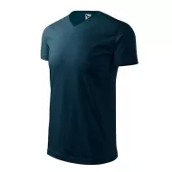 Heavy V-neck tricou maneca scurta unisex, Albastru marin Heavy V-neck tricou maneca scurta unisex, Albastru marin