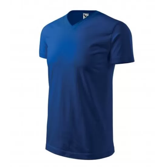 Heavy V-neck tricou maneca scurta unisex, Albastru regal Heavy V-neck tricou maneca scurta unisex, Albastru regal