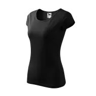 Tricou cambrat femei bumbac 150g/m2 Malfini Pure 122 Negru