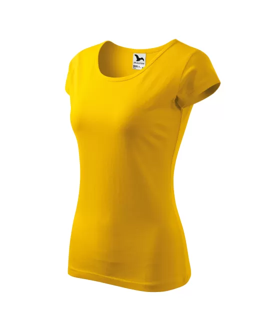 Tricou cambrat femei bumbac 150g/m2 Malfini Pure 122 Galben