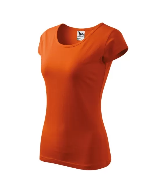 Tricou cambrat femei bumbac 150g/m2 Malfini Pure 122 Portocaliu