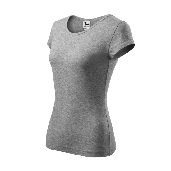Tricou cambrat femei bumbac 150g/m2 Malfini Pure 122 Gri inchis Tricou cambrat femei bumbac 150g/m2 Malfini Pure 122 Gri inchis