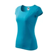 Tricou cambrat femei bumbac 150g/m2 Malfini Pure 122 Turcoaz