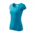 Tricou cambrat femei bumbac 150g/m2 Malfini Pure 122 Turcoaz