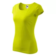 Tricou cambrat femei bumbac 150g/m2 Malfini Pure 122 Galben Lime