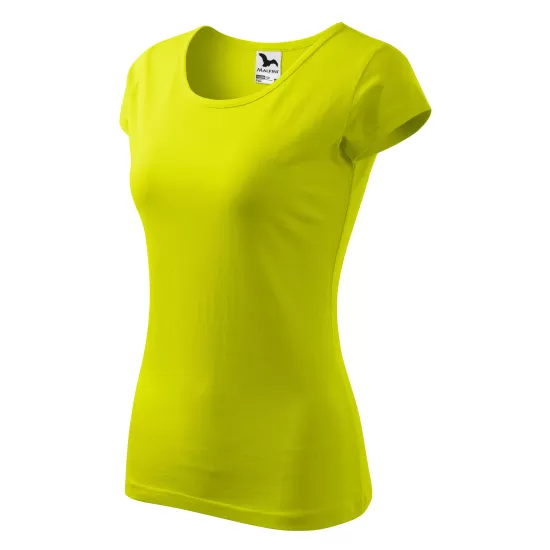 Tricou cambrat femei bumbac 150g/m2 Malfini Pure 122 Galben Lime Tricou cambrat femei bumbac 150g/m2 Malfini Pure 122 Galben Lime