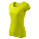 Tricou cambrat femei bumbac 150g/m2 Malfini Pure 122 Galben Lime Tricou cambrat femei bumbac 150g/m2 Malfini Pure 122 Galben Lime