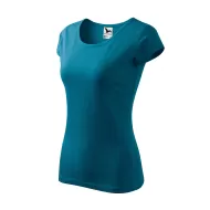 Tricou cambrat femei bumbac 150g/m2 Malfini Pure 122 Albastru petrol