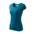 Tricou cambrat femei bumbac 150g/m2 Malfini Pure 122 Albastru petrol