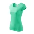 Tricou cambrat femei bumbac 150g/m2 Malfini Pure 122 Verde menta