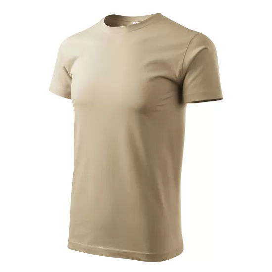 Tricou premium bumbac 160g/m2 , finisaj cu silicon, Malfini Basic 129 Bej nisipiu Tricou premium bumbac 160g/m2 , finisaj cu silicon, Malfini Basic 129 Bej nisipiu