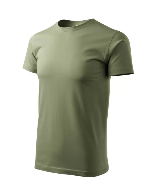 Tricou premium bumbac 160g/m2 , finisaj cu silicon, Malfini Basic 129 Khaki Tricou premium bumbac 160g/m2 , finisaj cu silicon, Malfini Basic 129 Khaki