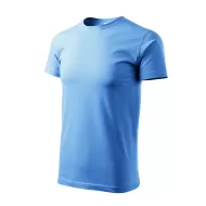 Tricou premium bumbac 160g/m2 , finisaj cu silicon, Malfini Basic 129 Albastru deschis