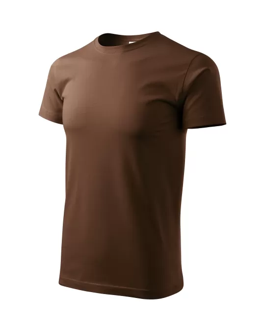 Tricou premium bumbac 160g/m2 , finisaj cu silicon, Malfini Basic 129 Maro ciocolatiu Tricou premium bumbac 160g/m2 , finisaj cu silicon, Malfini Basic 129 Maro ciocolatiu
