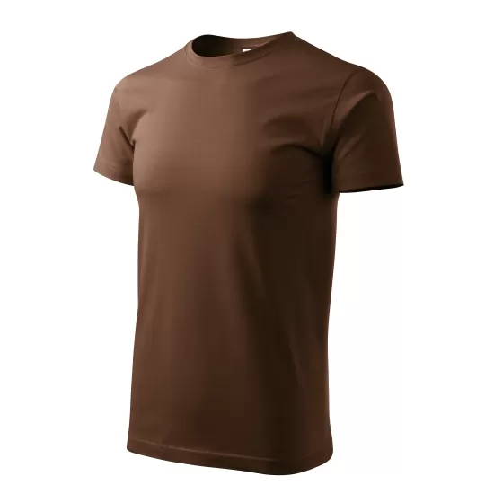 Tricou premium bumbac 160g/m2 , finisaj cu silicon, Malfini Basic 129 Maro ciocolatiu Tricou premium bumbac 160g/m2 , finisaj cu silicon, Malfini Basic 129 Maro ciocolatiu