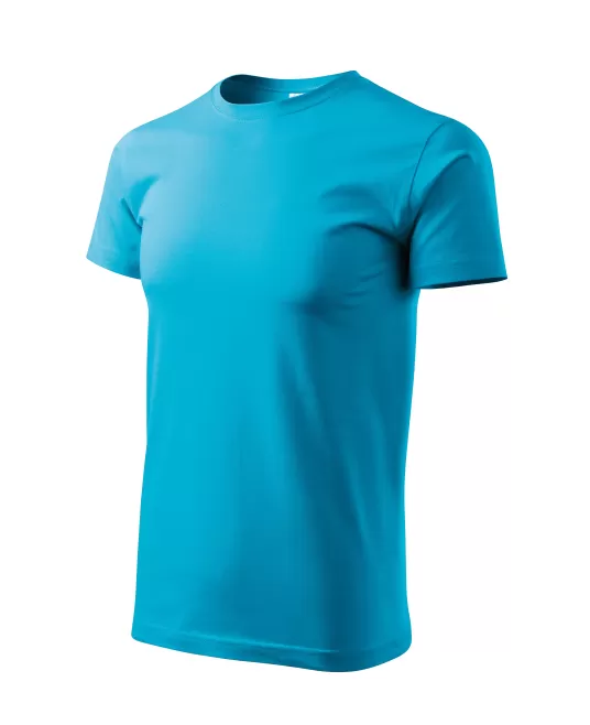 Tricou premium bumbac 160g/m2 , finisaj cu silicon, Malfini Basic 129 Turcoaz