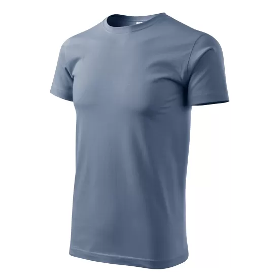 Tricou premium bumbac 160g/m2 , finisaj cu silicon, Malfini Basic 129 Denim Tricou premium bumbac 160g/m2 , finisaj cu silicon, Malfini Basic 129 Denim