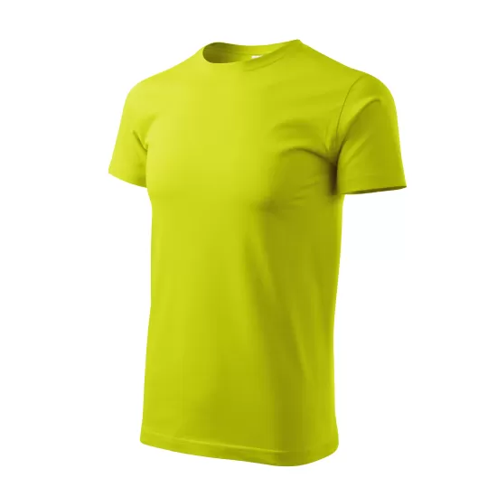 Tricou premium bumbac 160g/m2 , finisaj cu silicon, Malfini Basic 129 Verde Lime