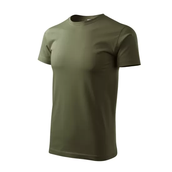Tricou premium bumbac 160g/m2 , finisaj cu silicon, Malfini Basic 129 Military Tricou premium bumbac 160g/m2 , finisaj cu silicon, Malfini Basic 129 Military