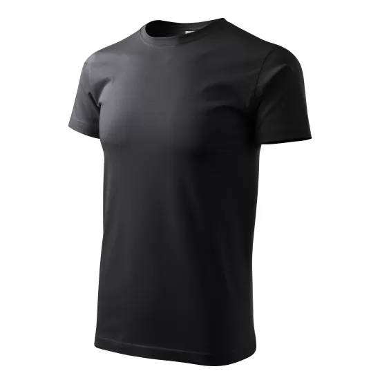 Tricou premium bumbac 160g/m2 , finisaj cu silicon, Malfini Basic 129 Ebony grey Tricou premium bumbac 160g/m2 , finisaj cu silicon, Malfini Basic 129 Ebony grey