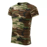 Tricou cu maneca scurta unisex model camuflaj 144, Camuflaj maro