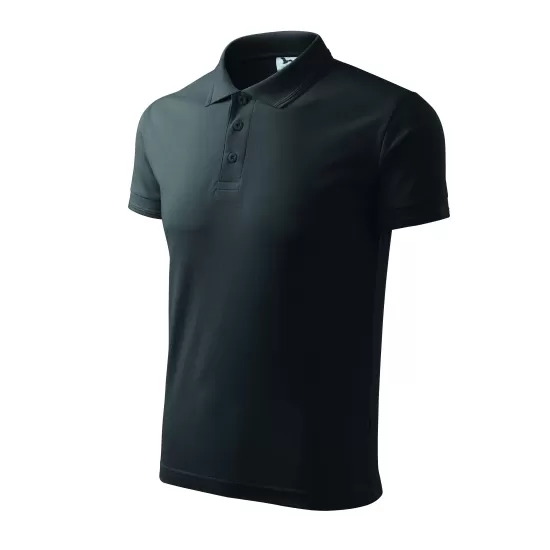 Tricou polo barbati 200g/m2 Malfini Pique Polo 203, Gri Antracit melange Tricou polo barbati 200g/m2 Malfini Pique Polo 203, Gri Antracit melange
